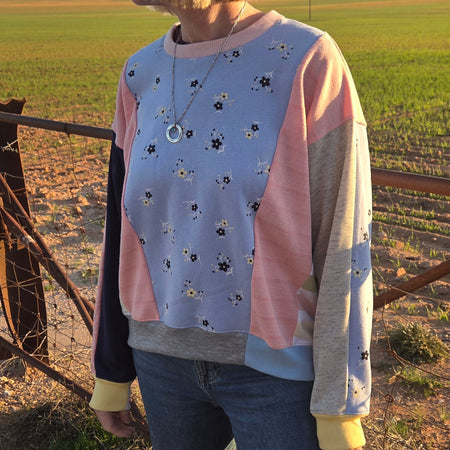 Icy Sherbert - Patchy Fleece - L/XL
