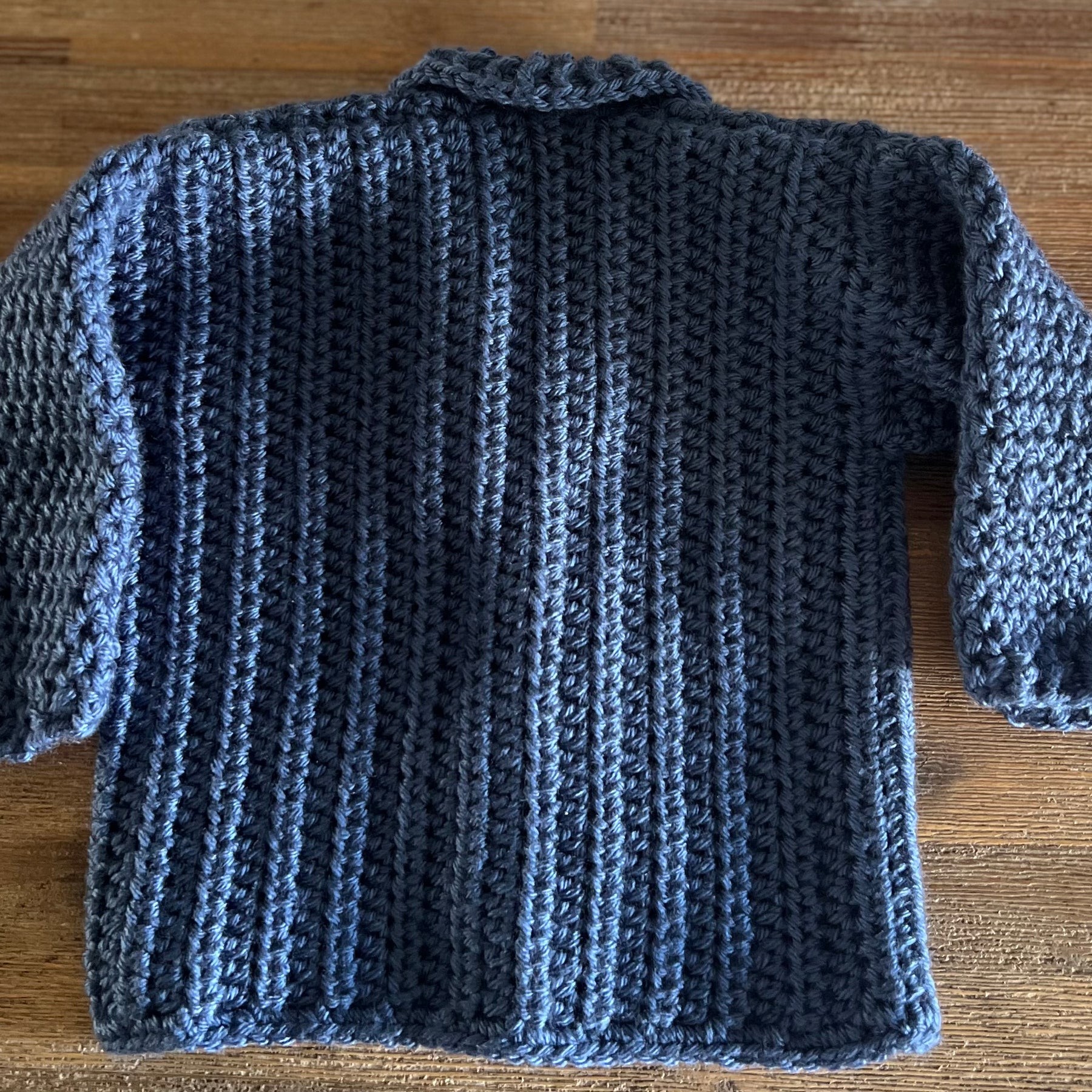 Crochet Grandpa Baby Jacket