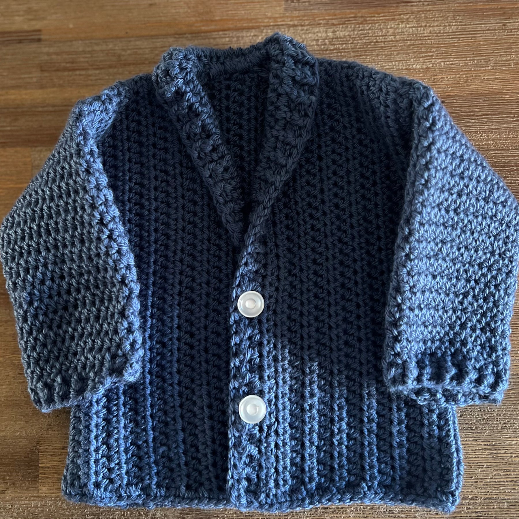 Crochet Grandpa Baby Jacket
