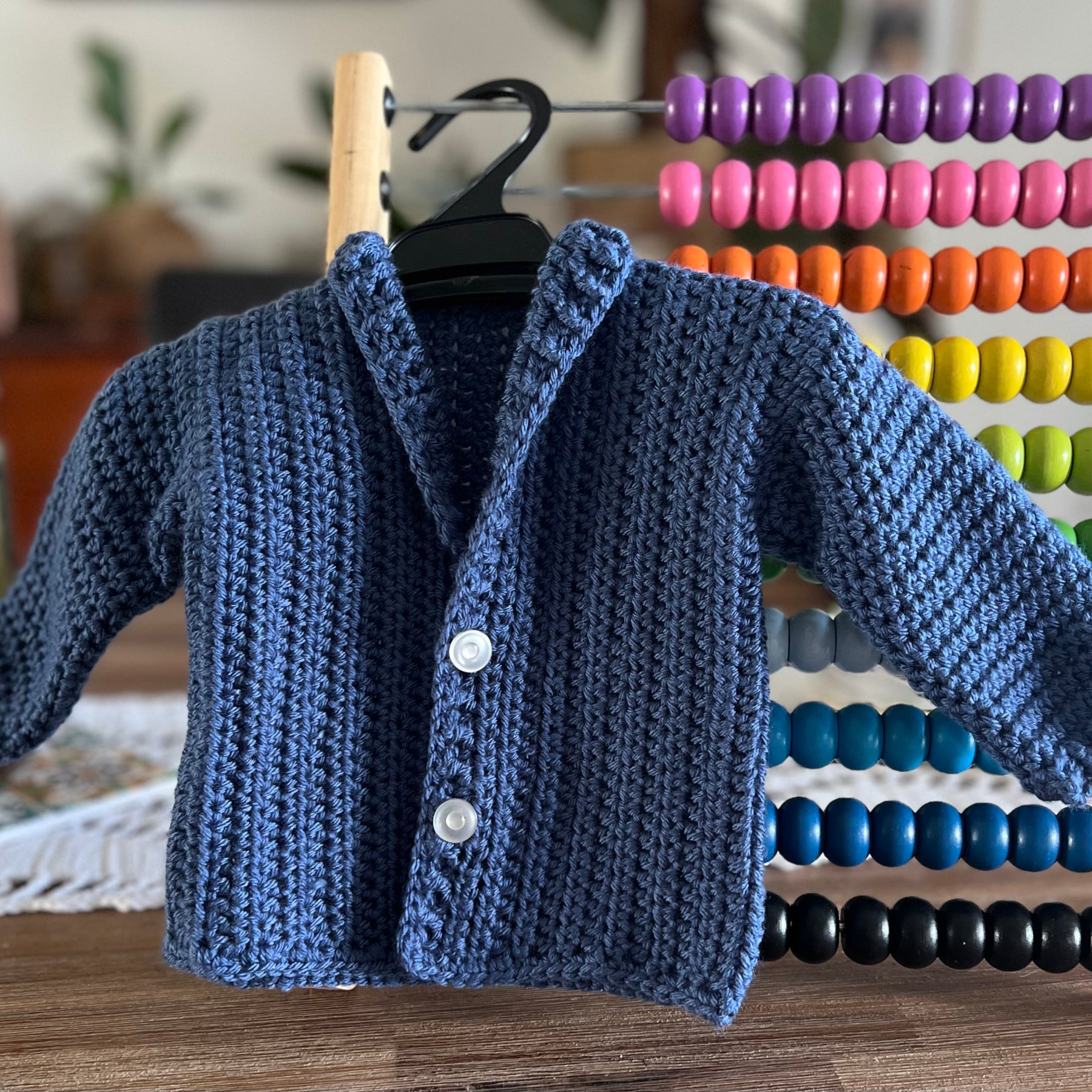 Crochet Grandpa Baby Jacket