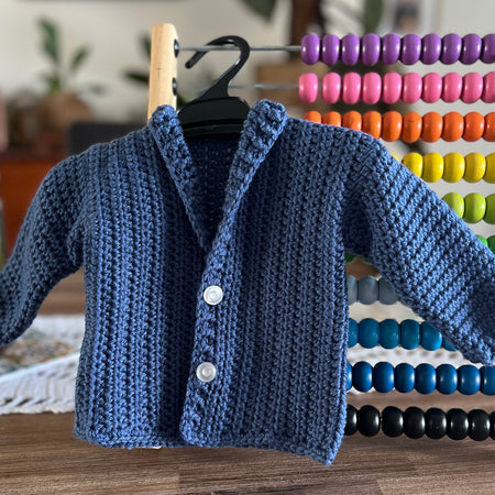 Crochet Grandpa Baby Jacket