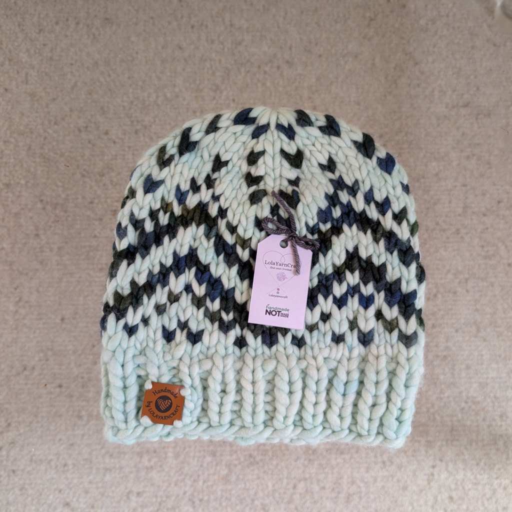 Malabrigo Rasta, Premium Merino Wool, colour work Beanie