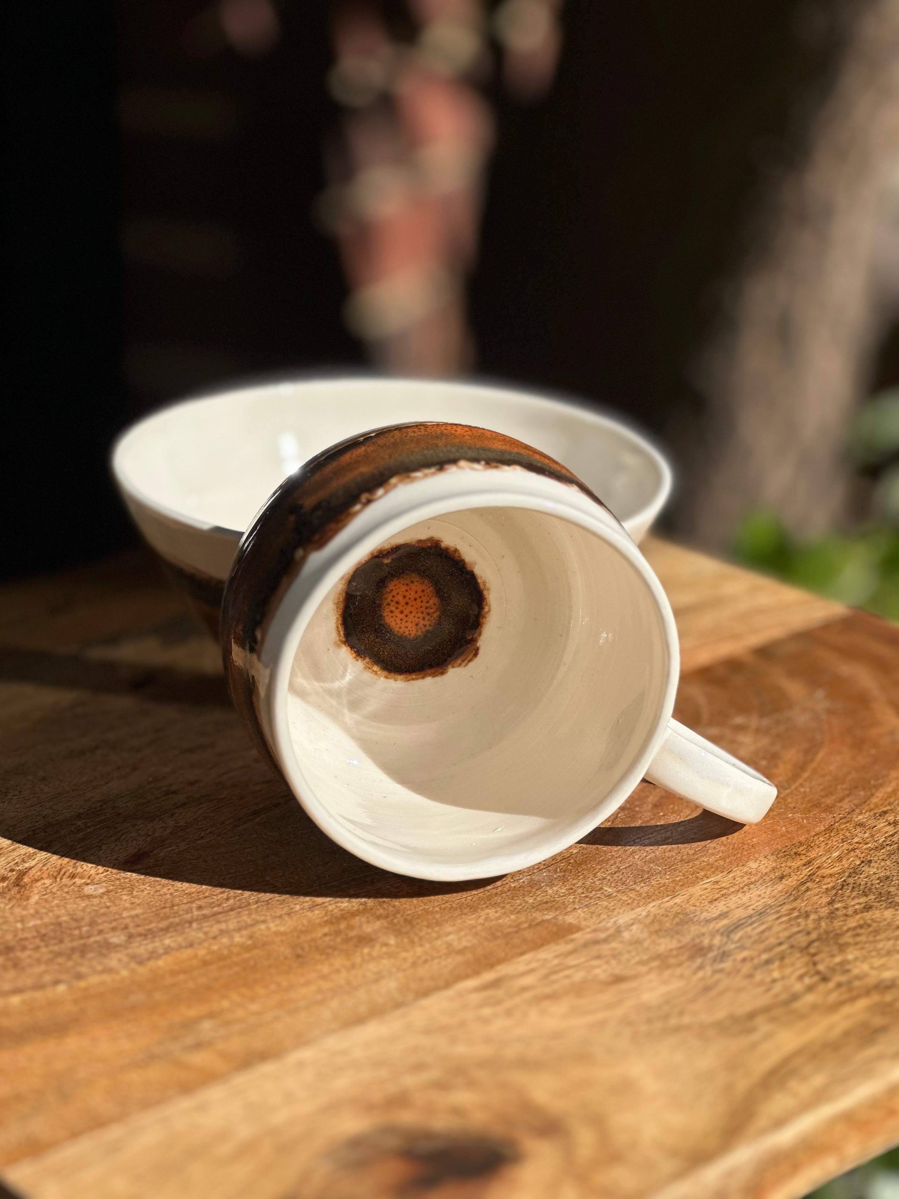 Australian Ceramic Breakfast Set - Burnt Horizon - Australian Pottery