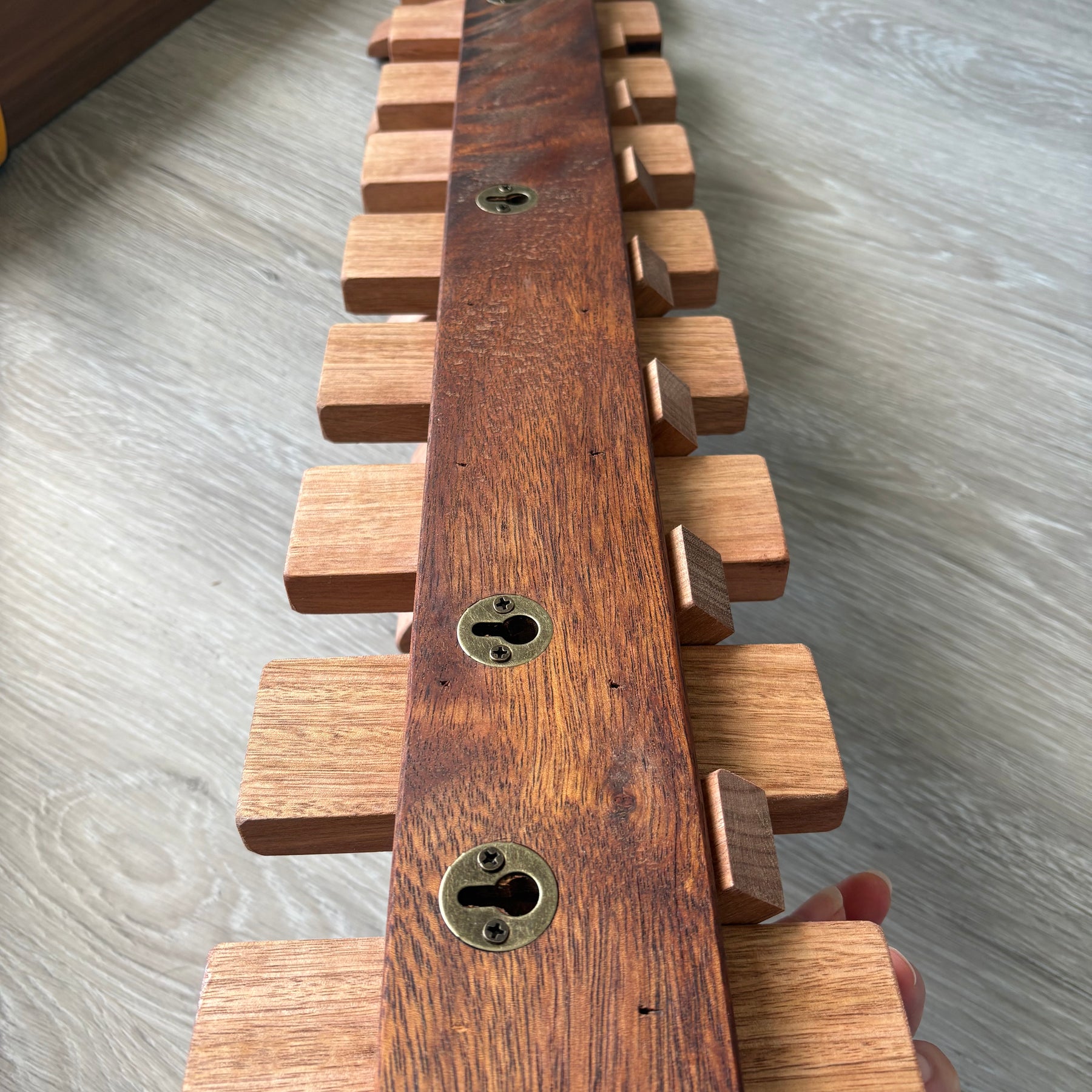 No.2 Tasmanian oak Piano style Coatrack