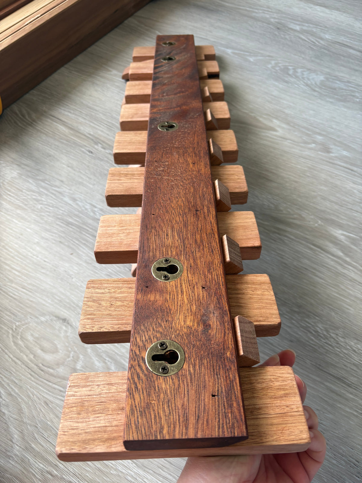 No.2 Tasmanian oak Piano style Coatrack