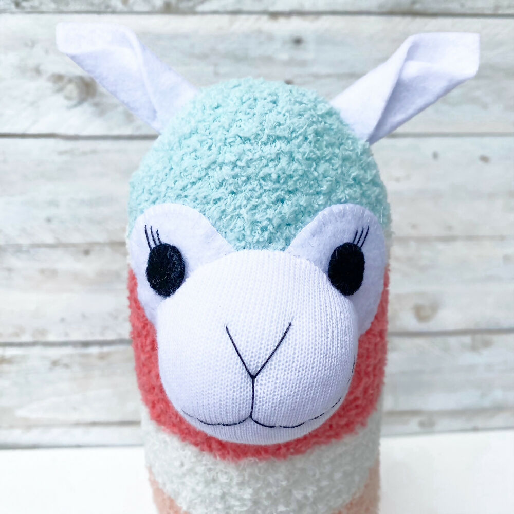 Andy the Sock Alpaca - READY TO SHIP soft toy llama