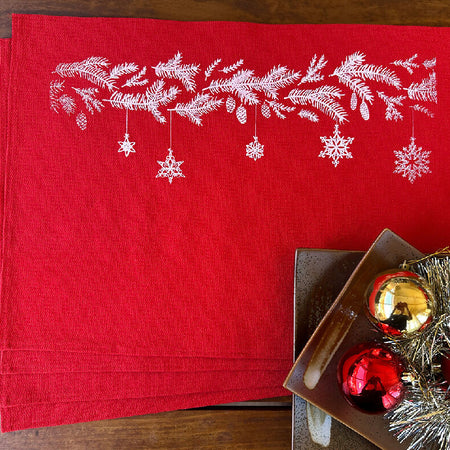 Christmas Pine and Pine Leave Placemats