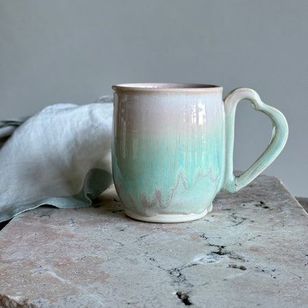 Mi Amore Mug  | Heart Shaped Handle Cup