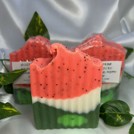 Watermelon and Poppy Seed Soap