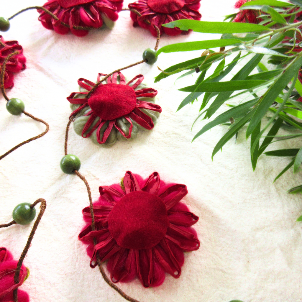Handwoven Flower Garland | A Christmas Bloom Gathering