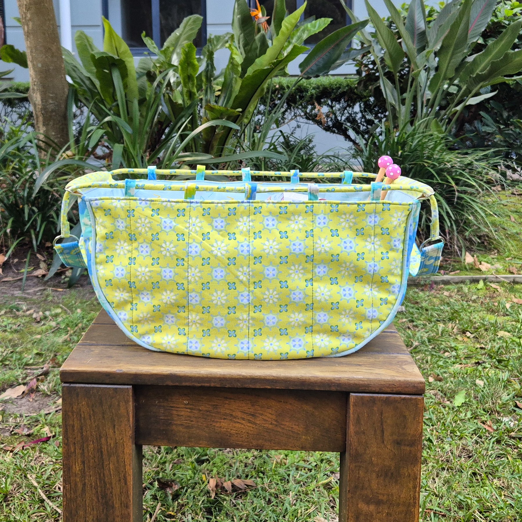 Large Knitting Project Bag – Convertible Shoulder Bag