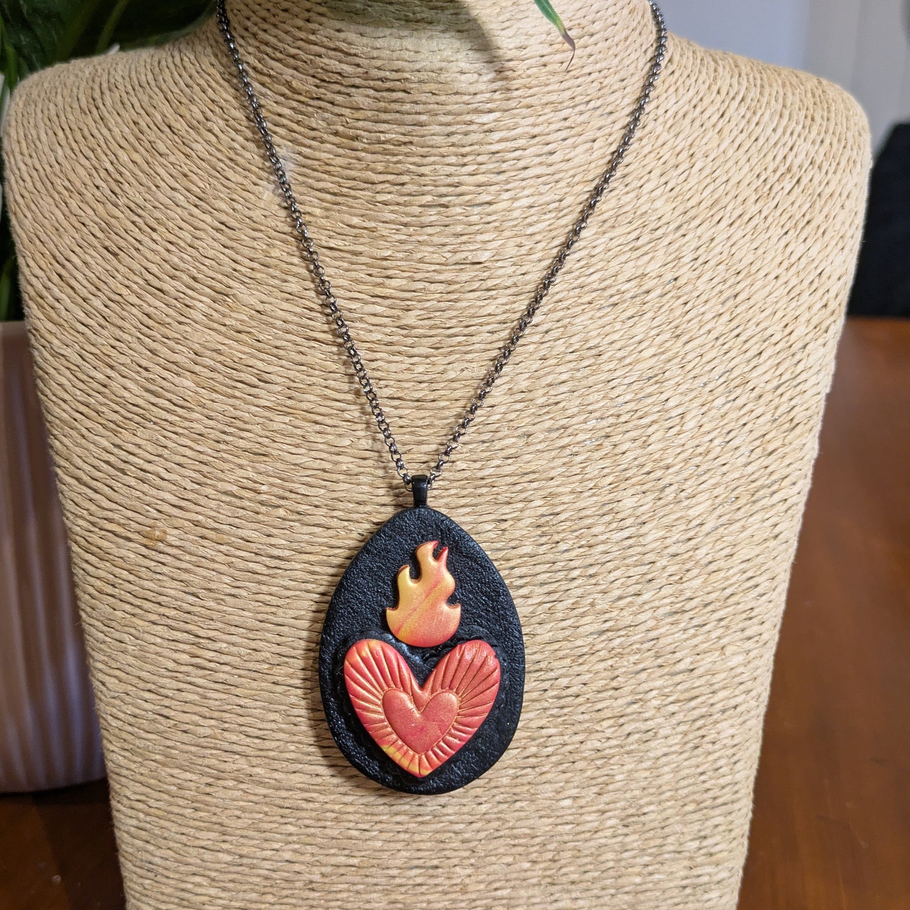 Flaming Heart Pendant