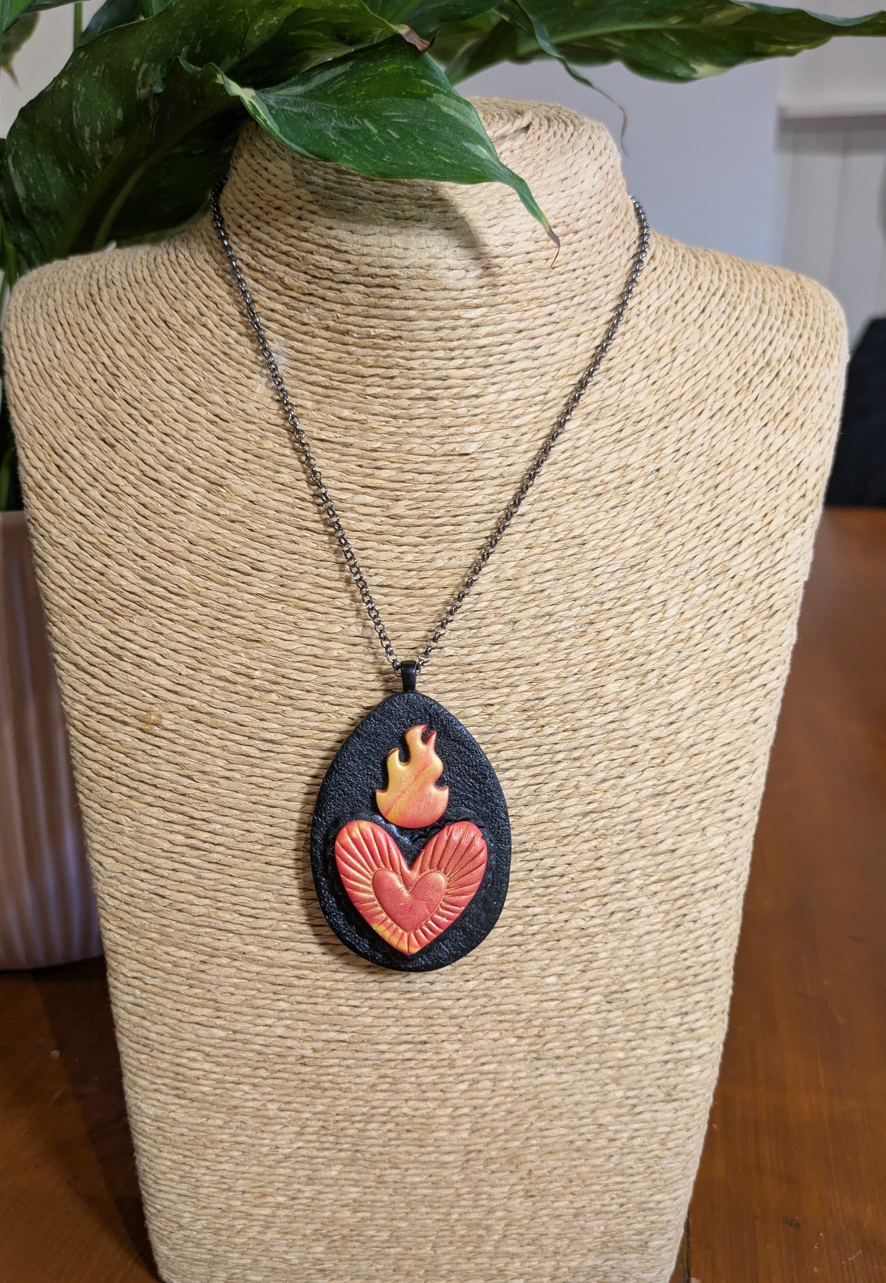 Flaming Heart Pendant