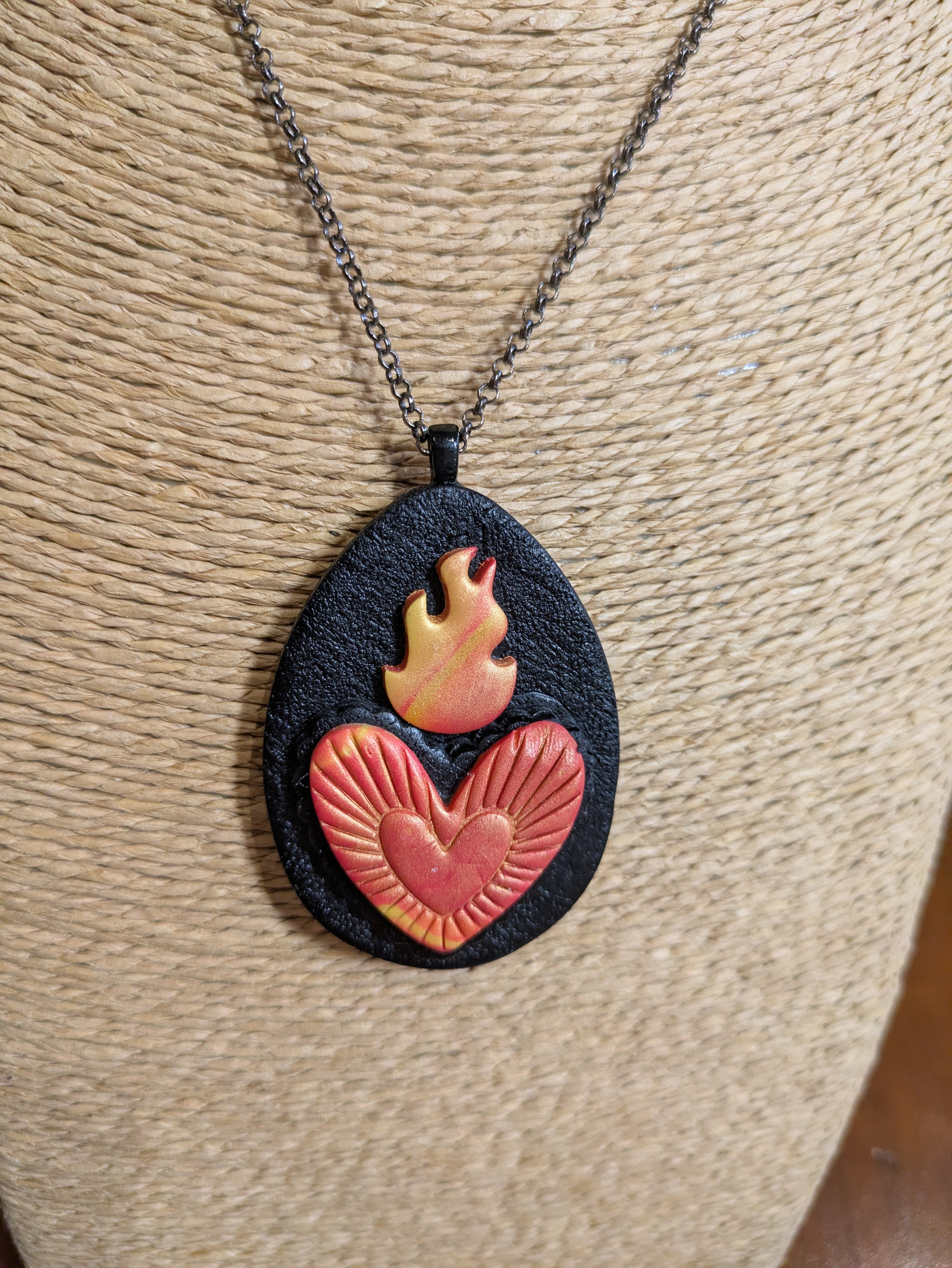 Flaming Heart Pendant
