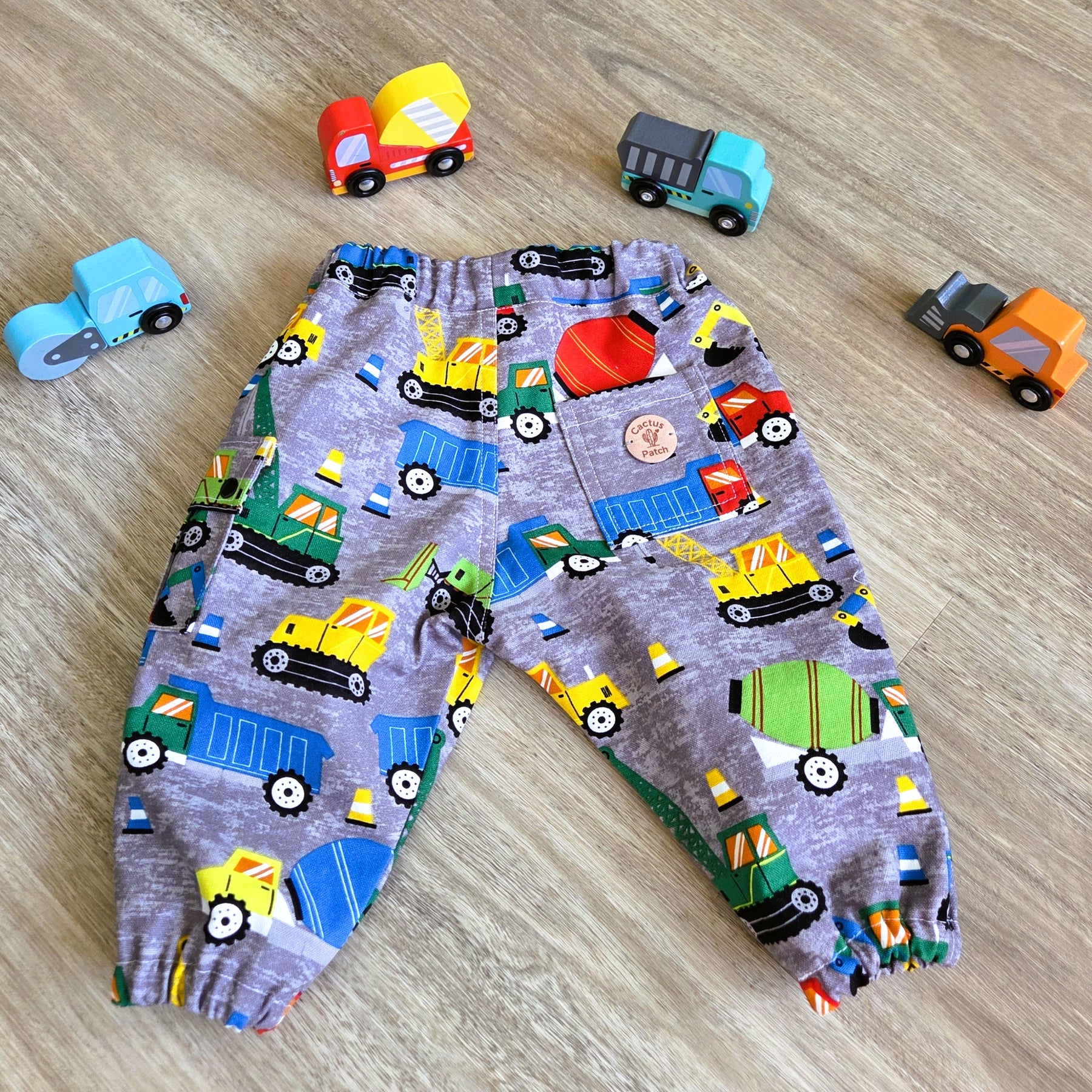 "Construction Crew" Cargo Pants - Size 6-9 Months
