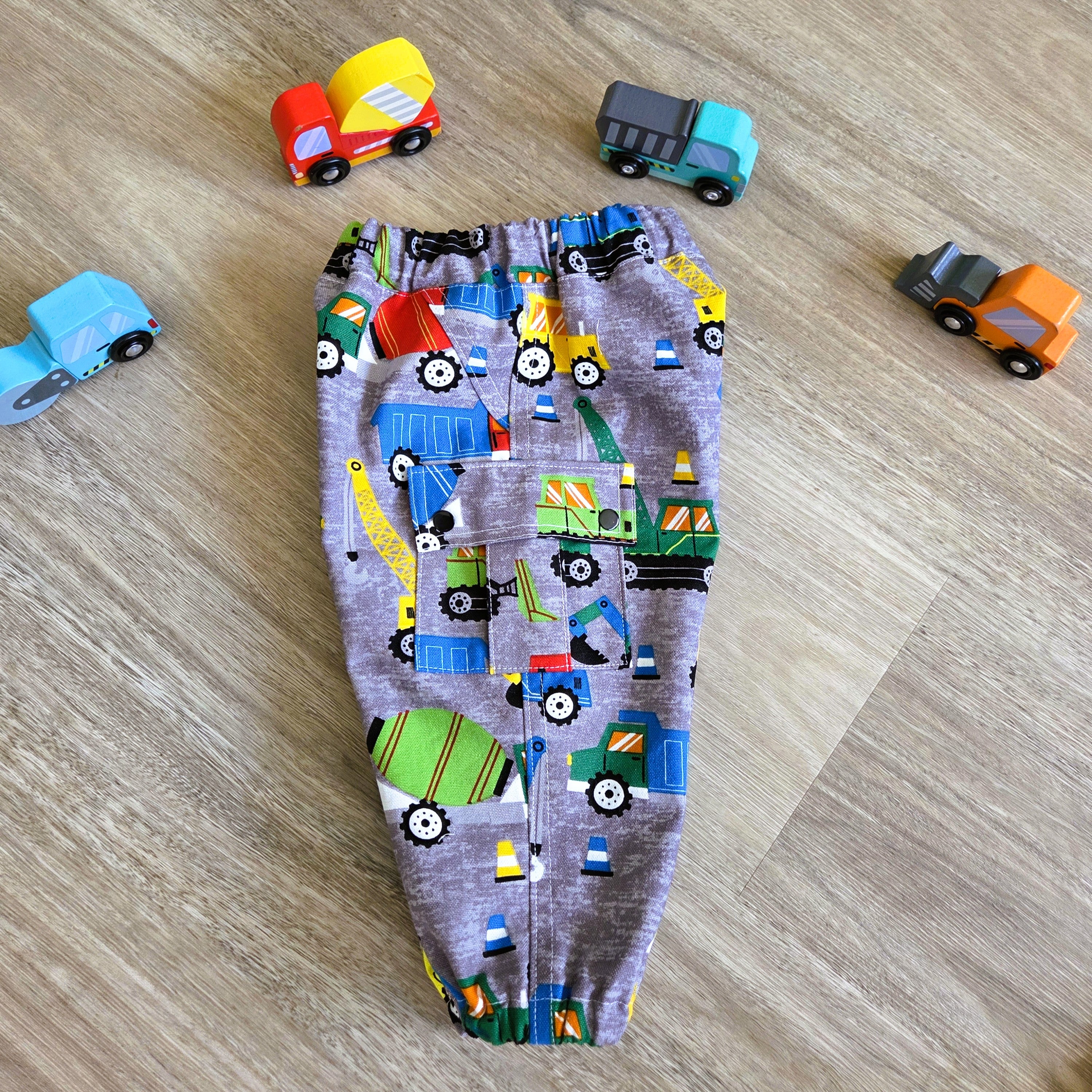"Construction Crew" Cargo Pants - Size 6-9 Months