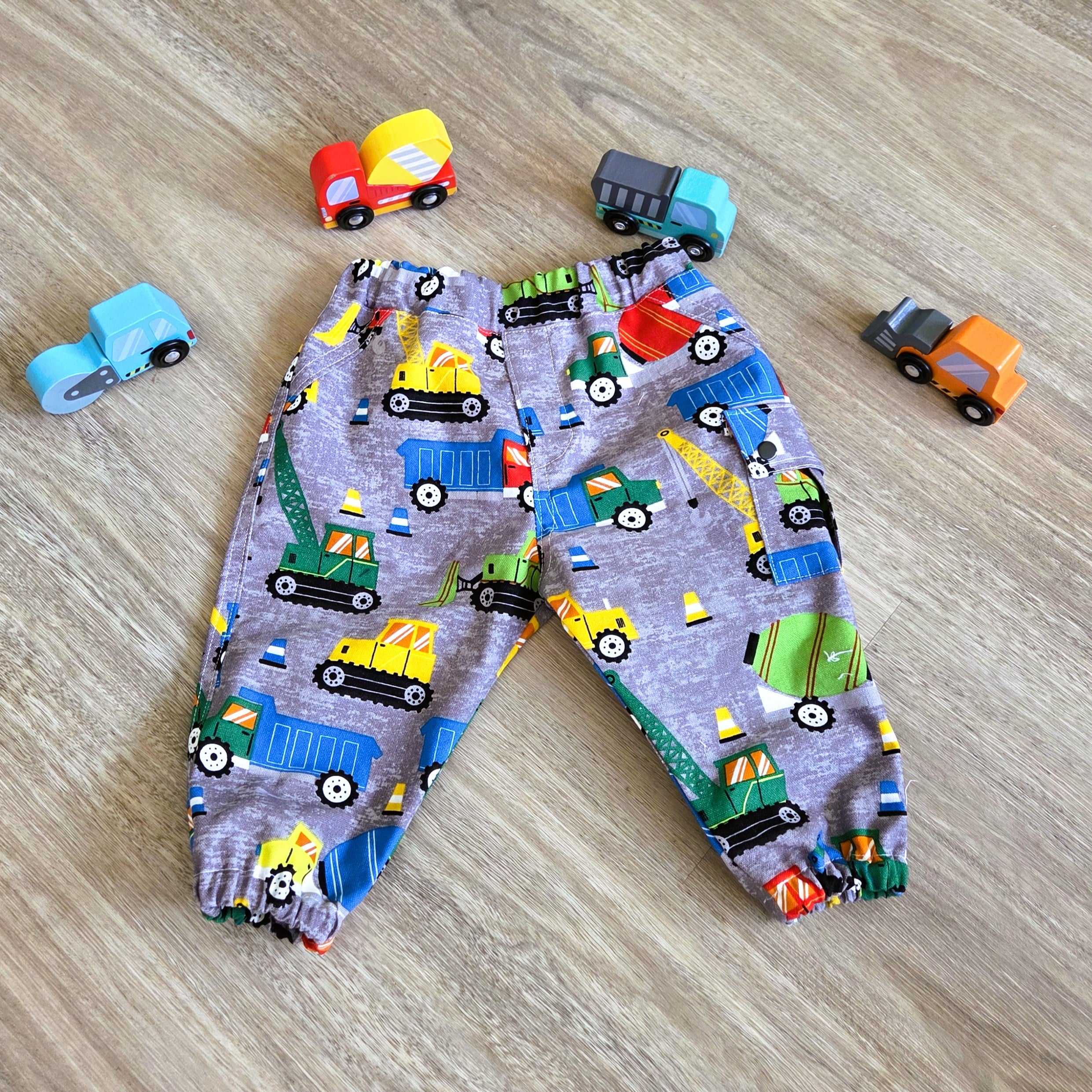 "Construction Crew" Cargo Pants - Size 6-9 Months