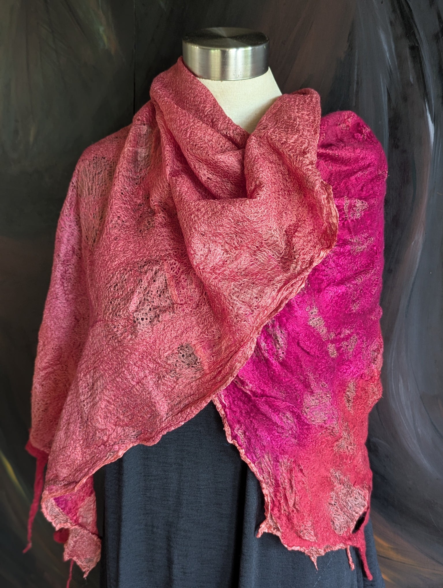 Shawl-Nuno Felt-Kiss Me-Merino and Silk
