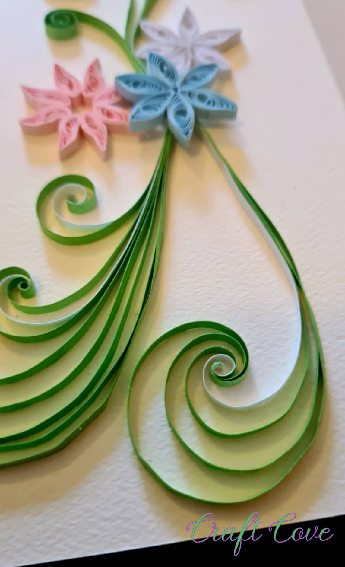 Handmade Quilled Greeting Card – Blank Inside – Choice of 2 Designs