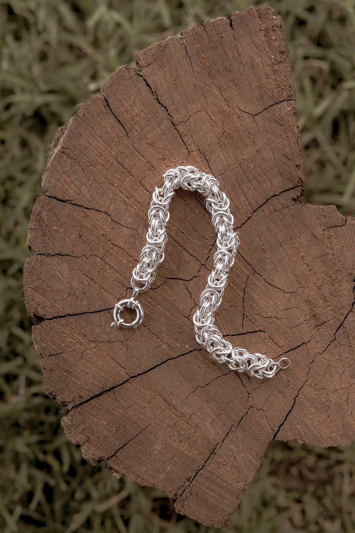 Sterling Silver Byzantine Bracelet - made to order
