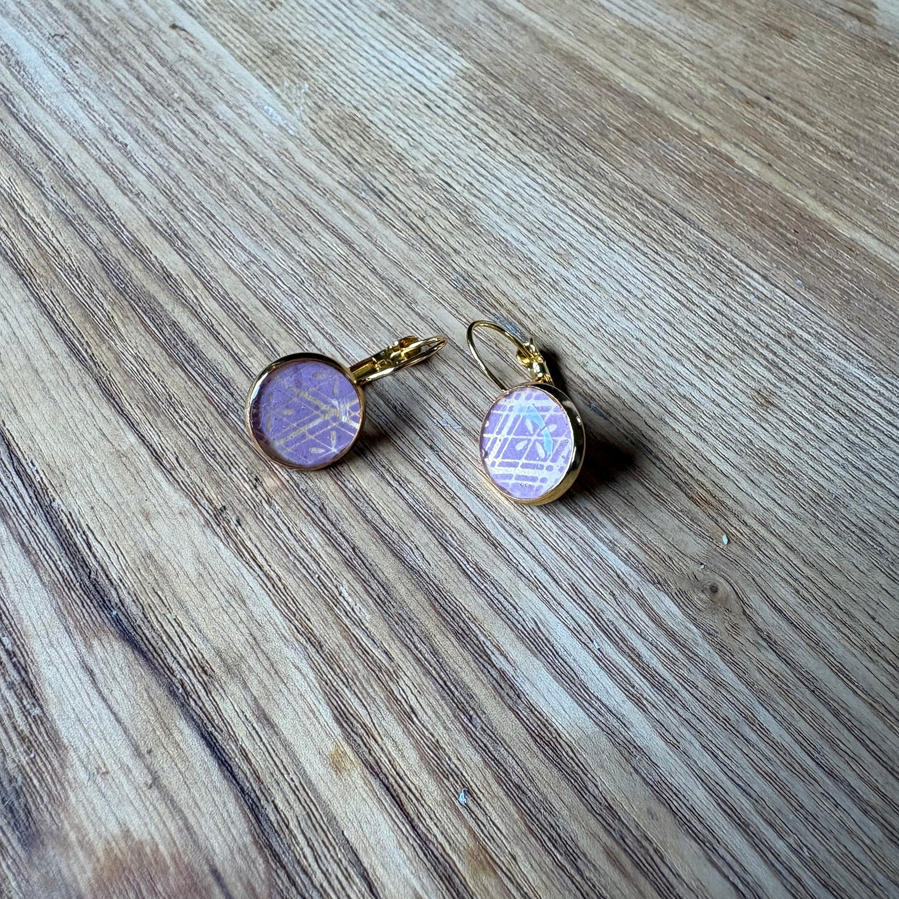 Japanese paper Resin earrings