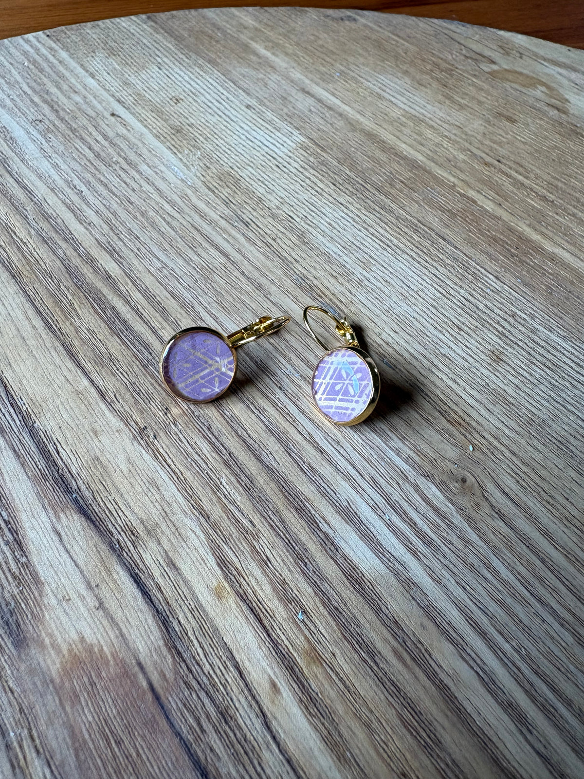 Japanese paper Resin earrings