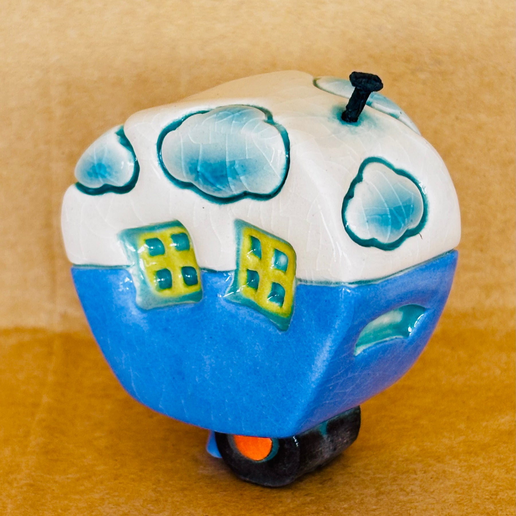 Small Retro Collectable Ceramic Caravan 2