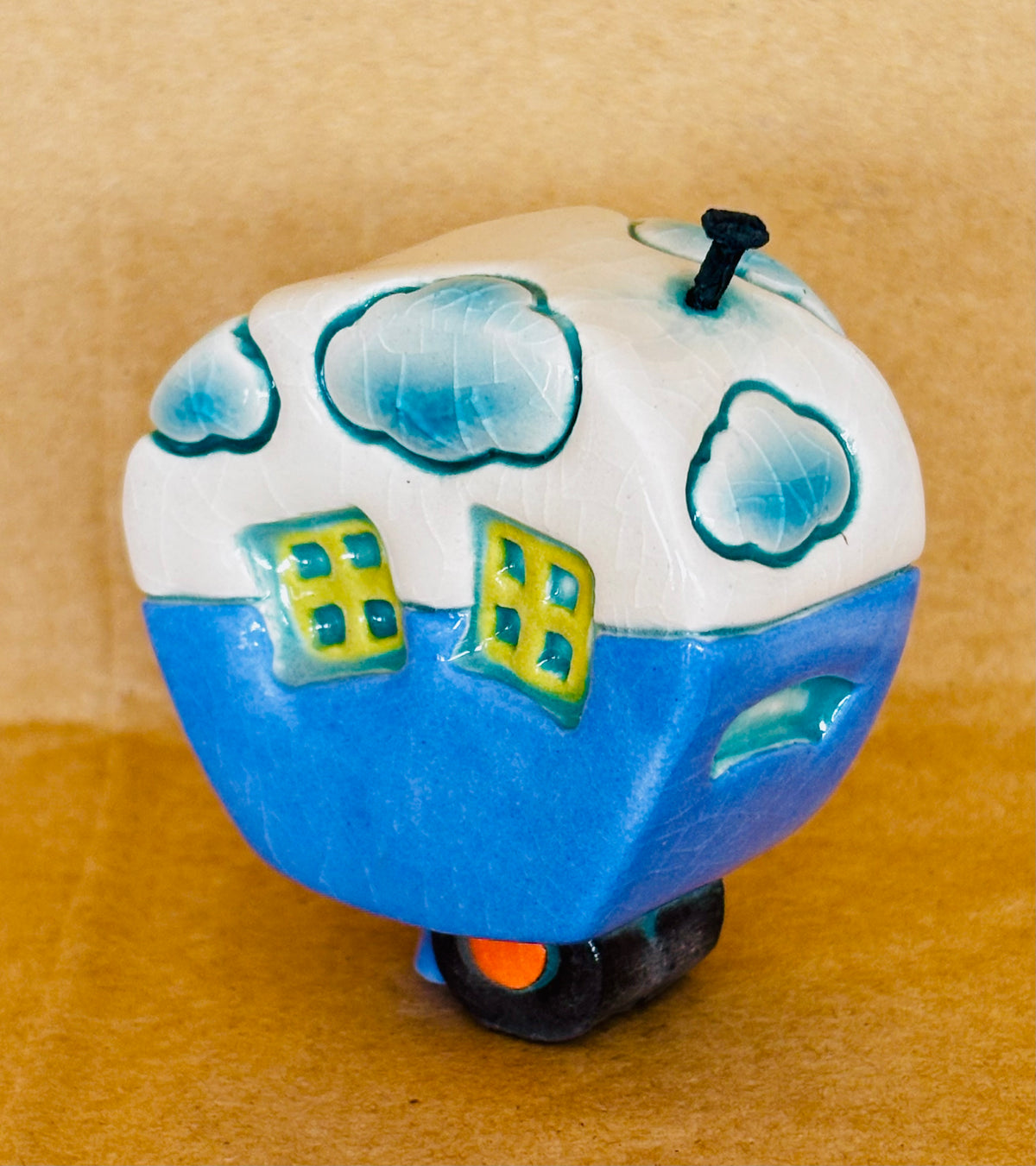 Small Retro Collectable Ceramic Caravan 2