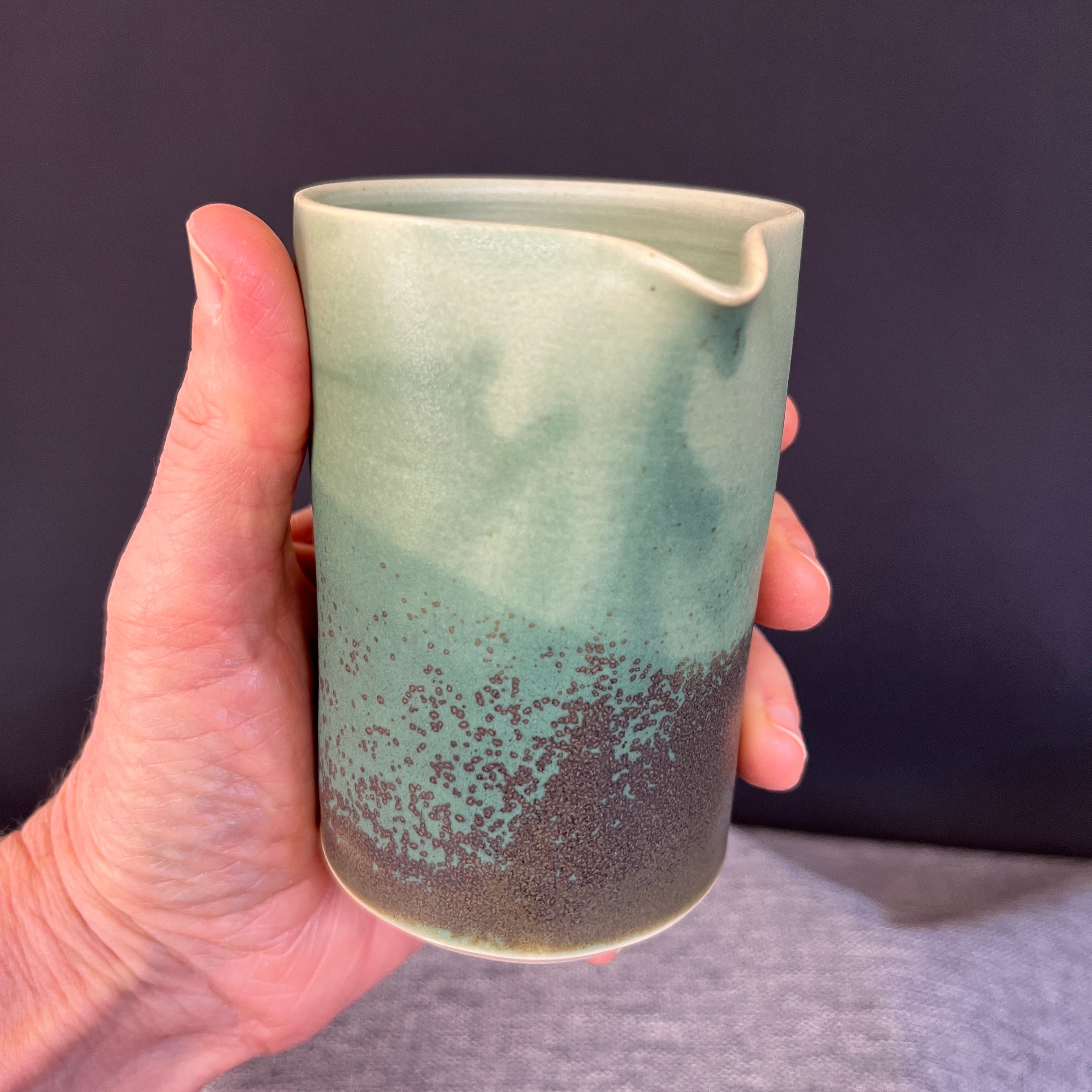 Handmade Ceramic Pourer - Earthy and Elegant