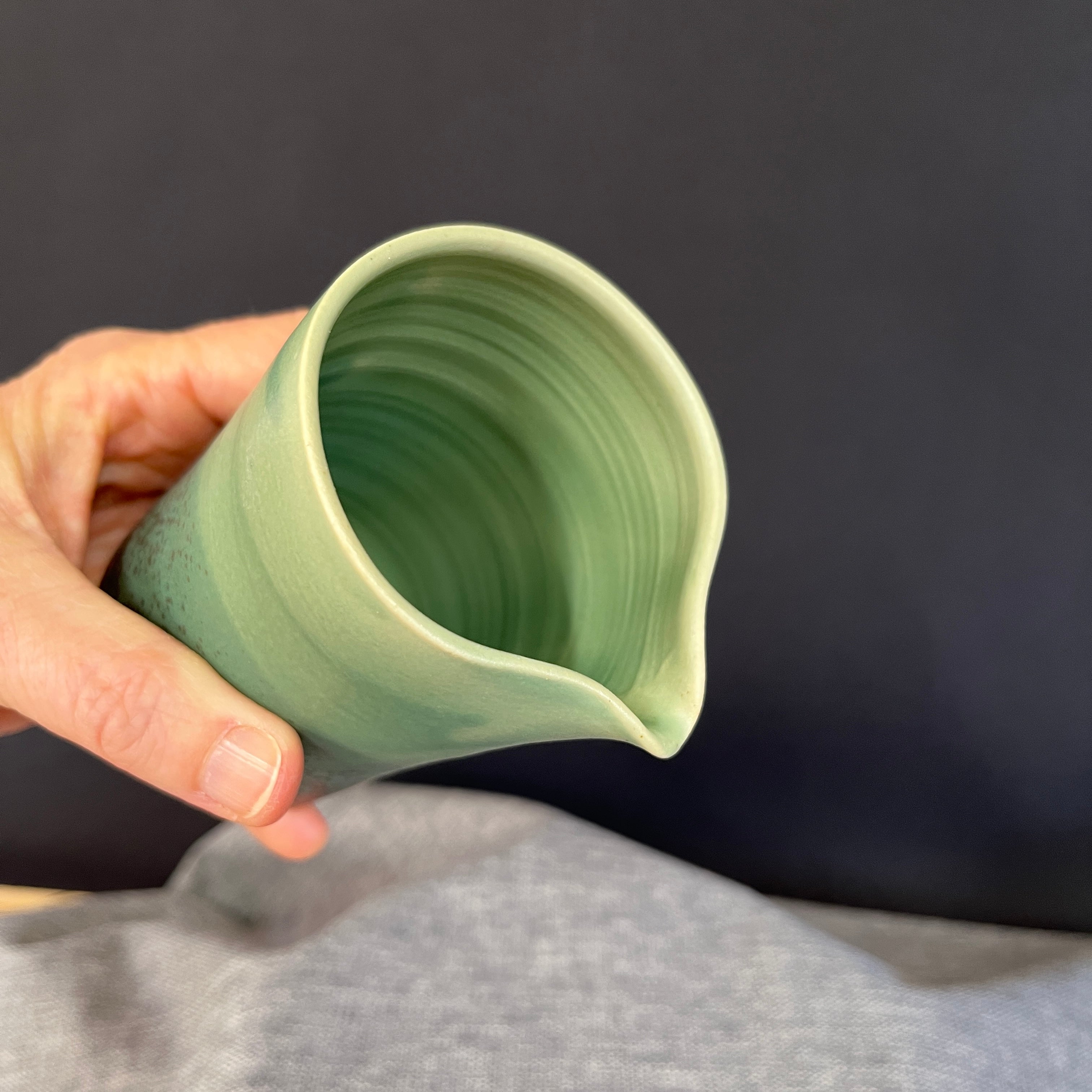 Handmade Ceramic Pourer - Earthy and Elegant