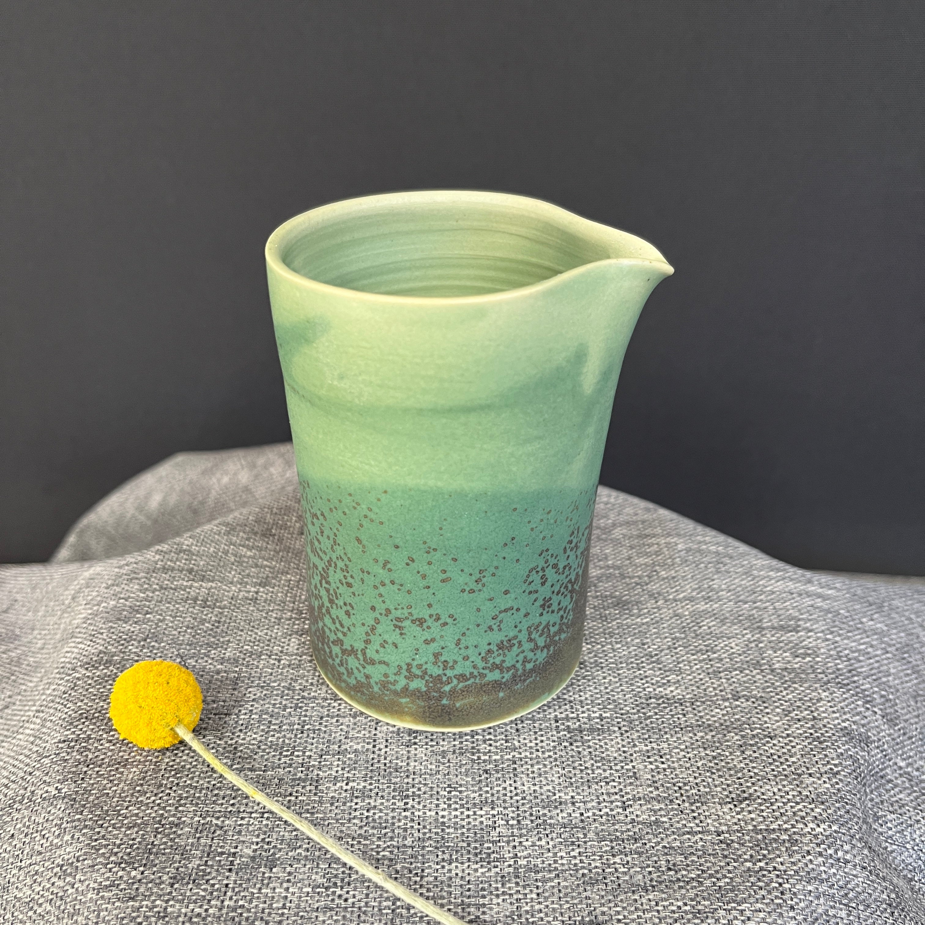 Handmade Ceramic Pourer - Earthy and Elegant