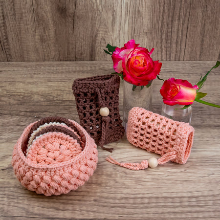 Bathroom/Spa Pamper Pack - Gift Set - Face Scrubbies and Soap Savers
