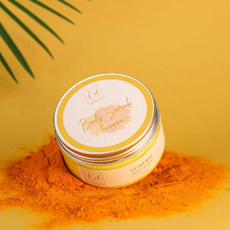 Exfoliate skin with Turmeric Sugar Scrub