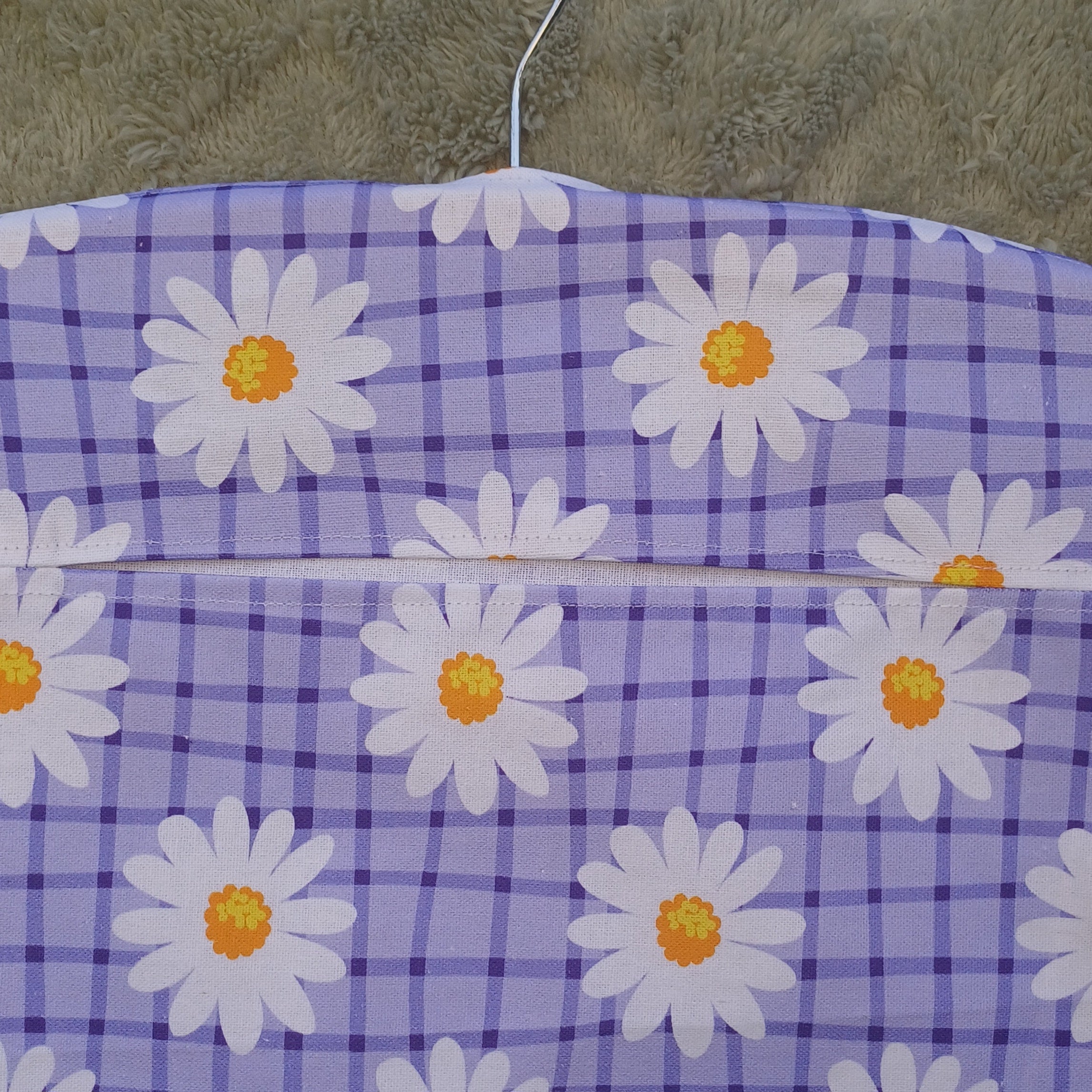 Peg Bag - Purple Daisy Design