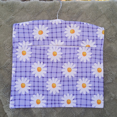 Peg Bag - Purple Daisy Design