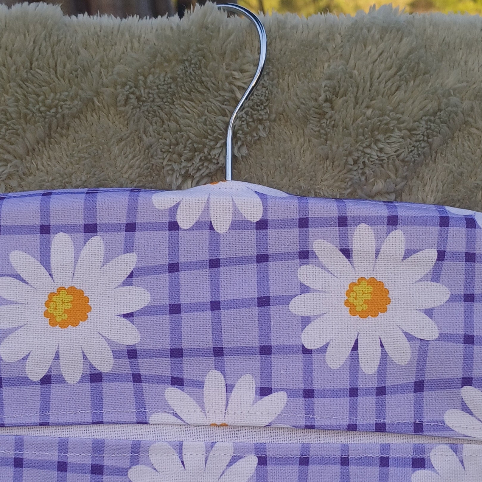 Peg Bag - Purple Daisy Design
