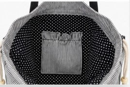 Navy & White Stripe Tote