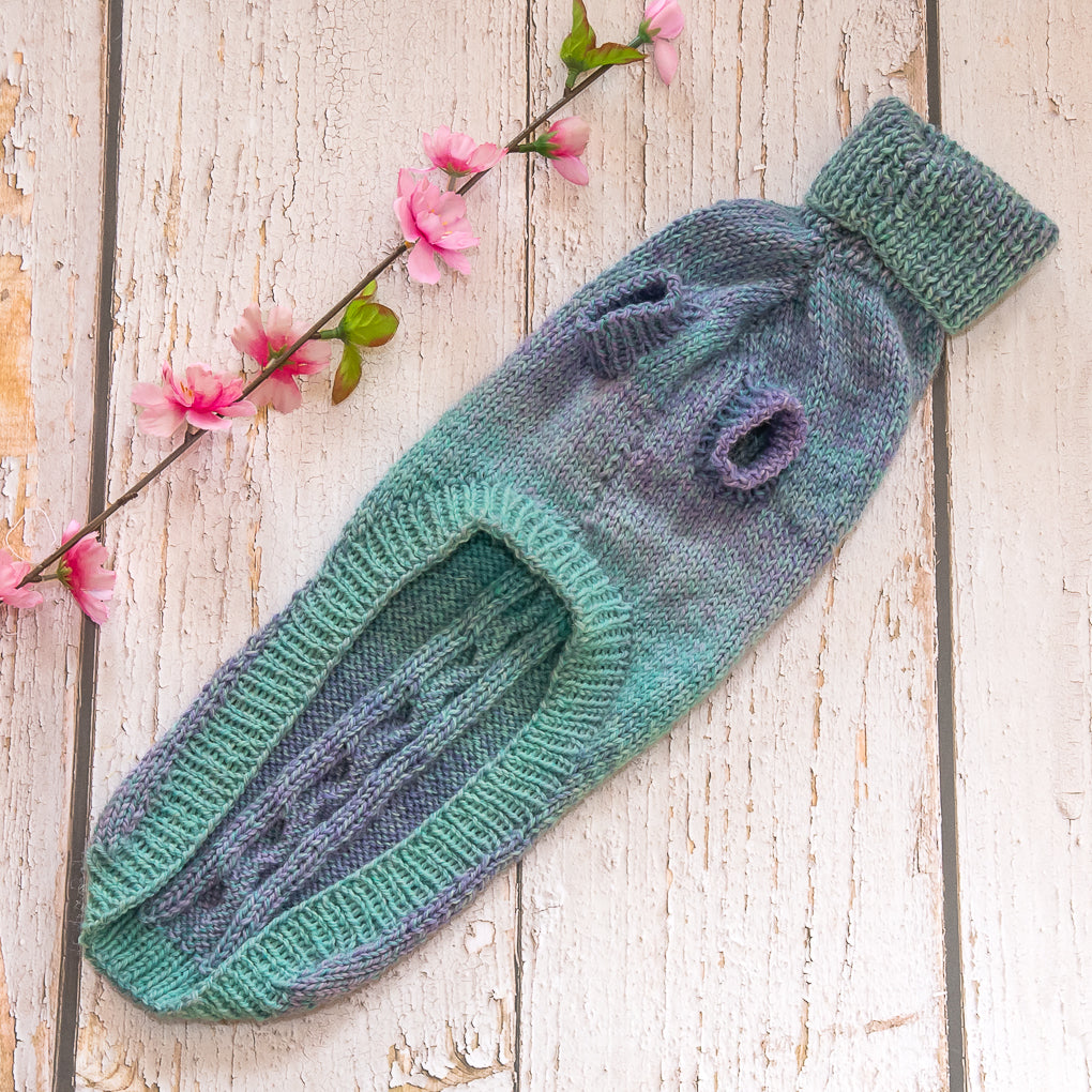 Pet Jumpers - 100% Wool, Hand Knitted Dog or Cat Jumpers - Single Cable Design