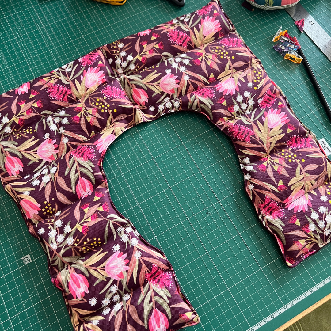 Custom Order for Angel - Wheat Pack for Neck & Shoulders - Burgundy Banksia