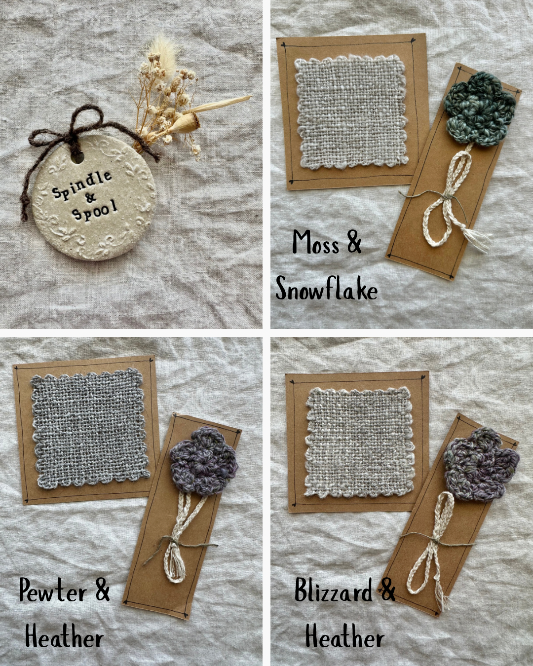 Handspun Bookmark & Coaster Teacher Gift Pack