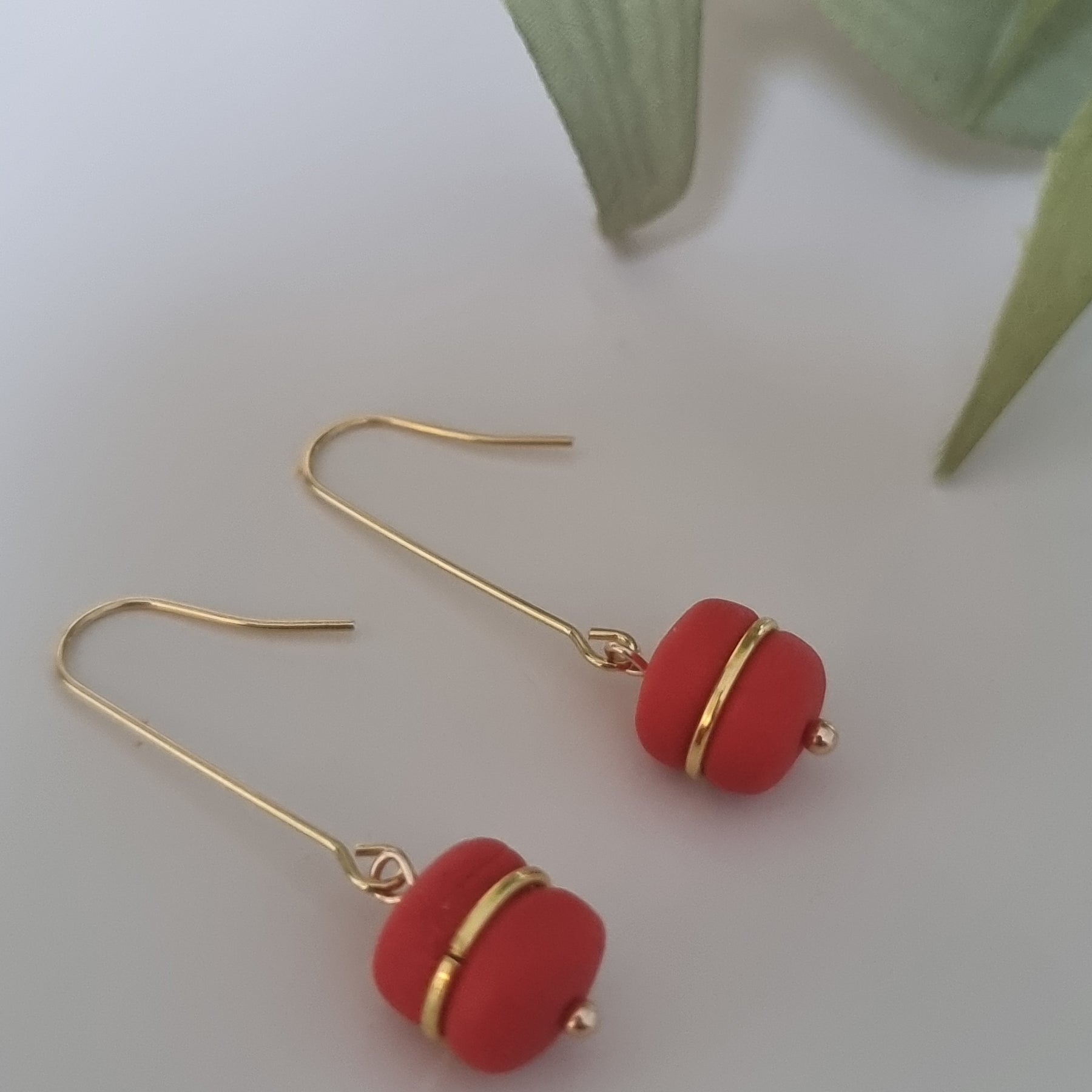 Chrimson Gold Dangles