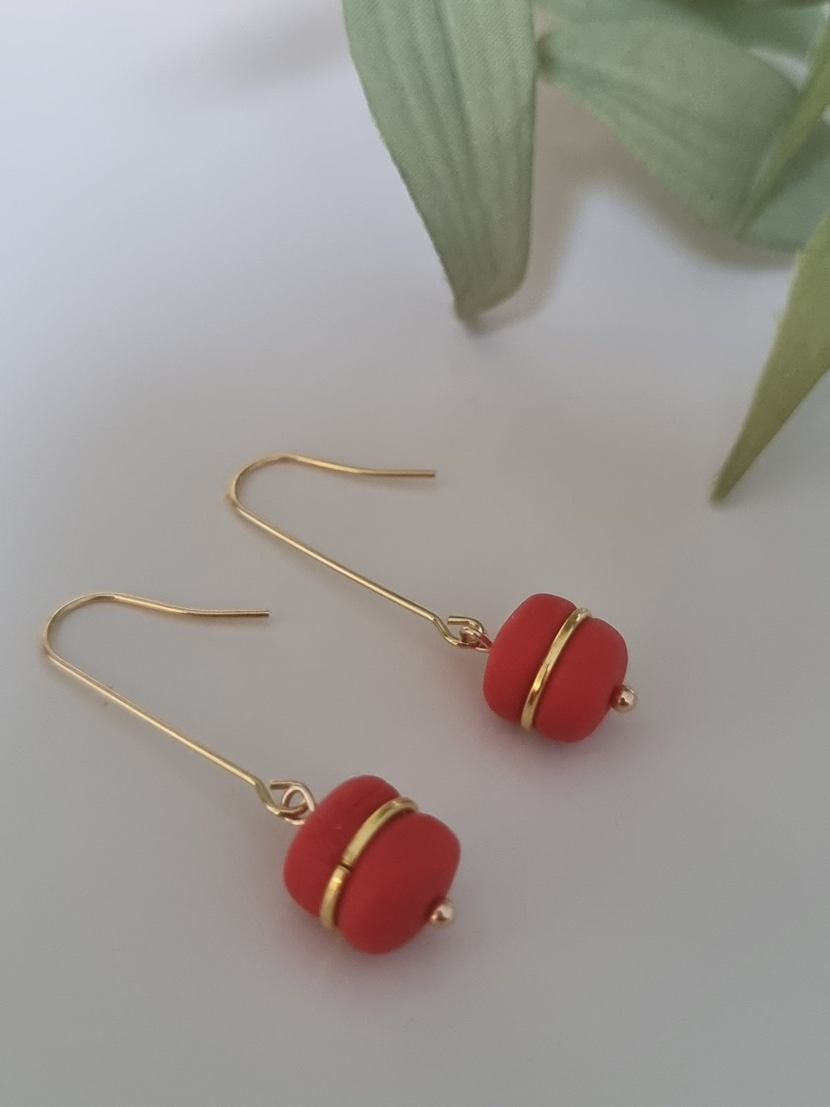 Chrimson Gold Dangles
