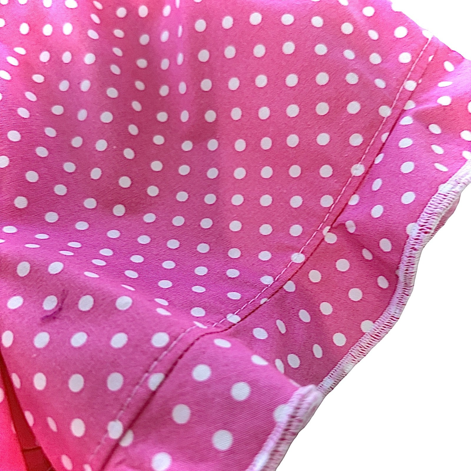 Pink spot frilled shorts