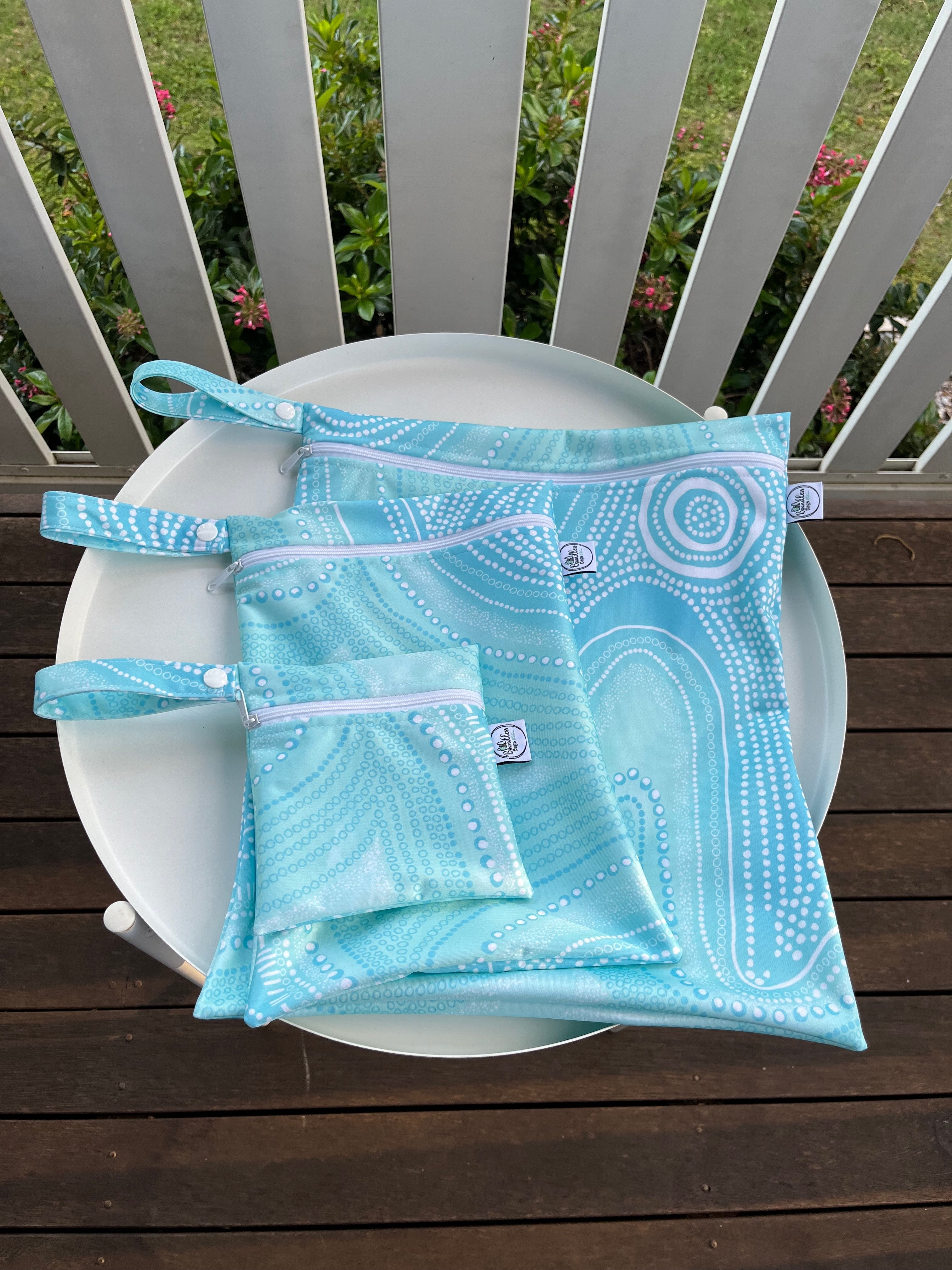 READY MADE Water-resistant wet bags - Calming Waters (Once A Dreamer)
