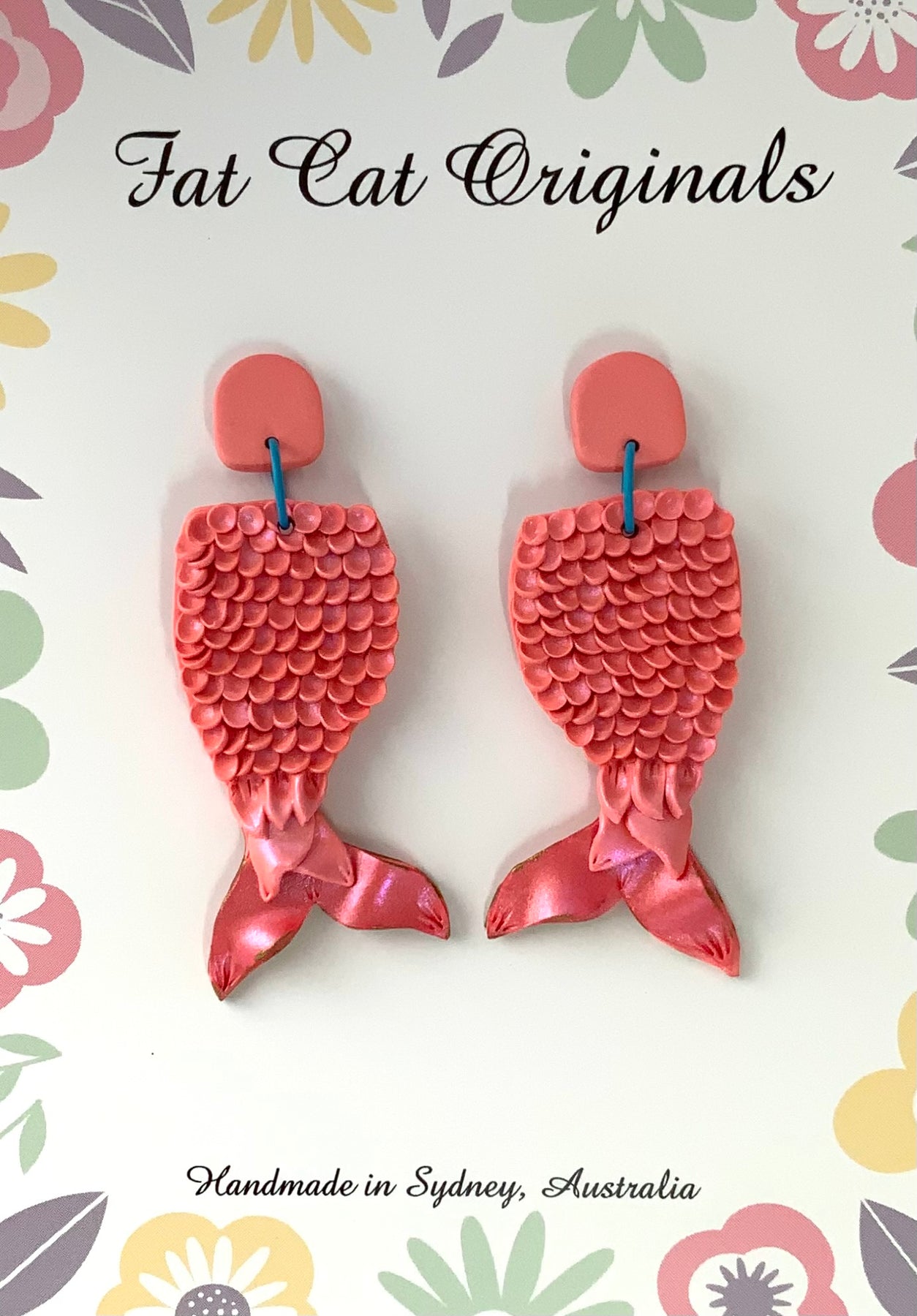 Treasure From The Tide | Handmade Mermaid Tail Earrings