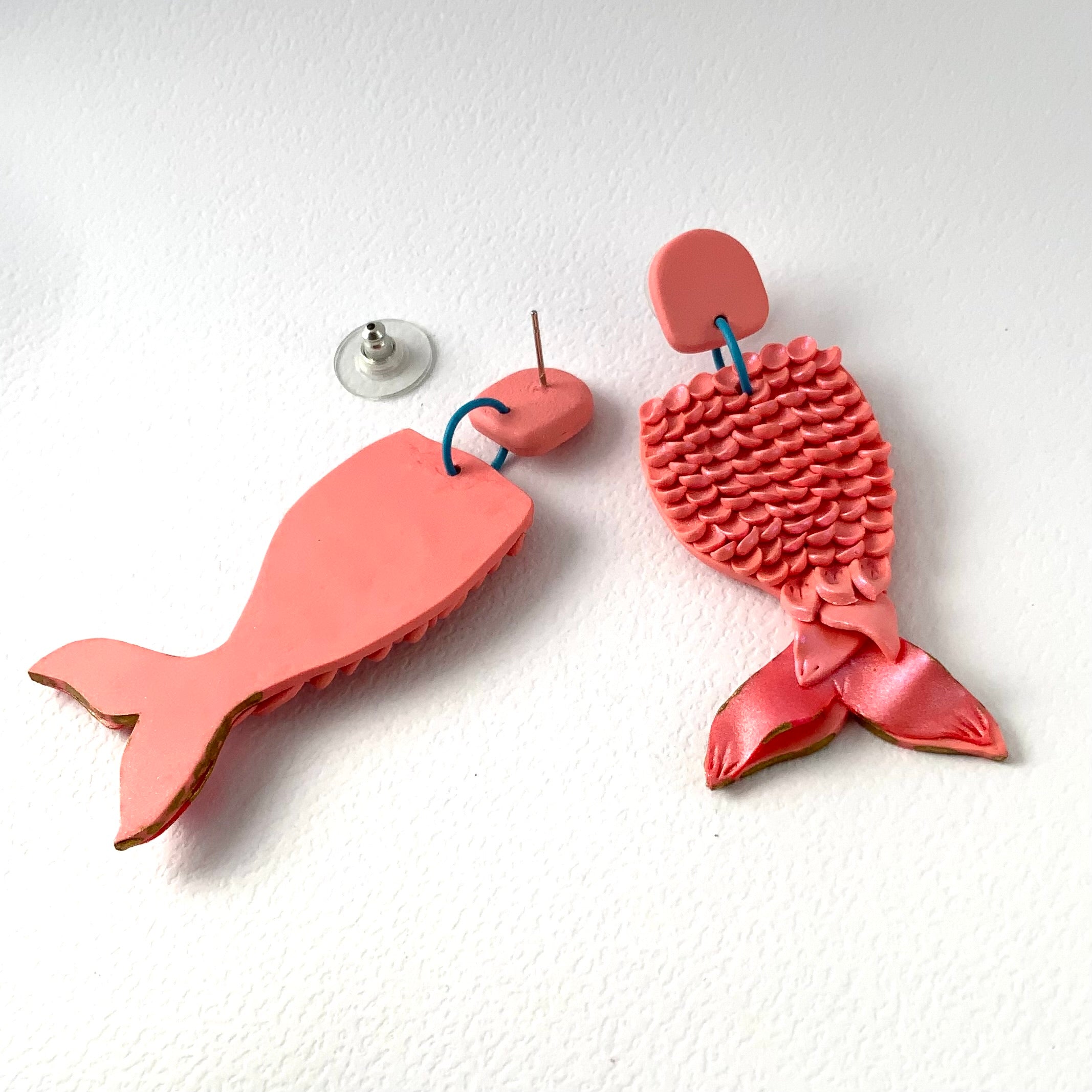 Treasure From The Tide | Handmade Mermaid Tail Earrings