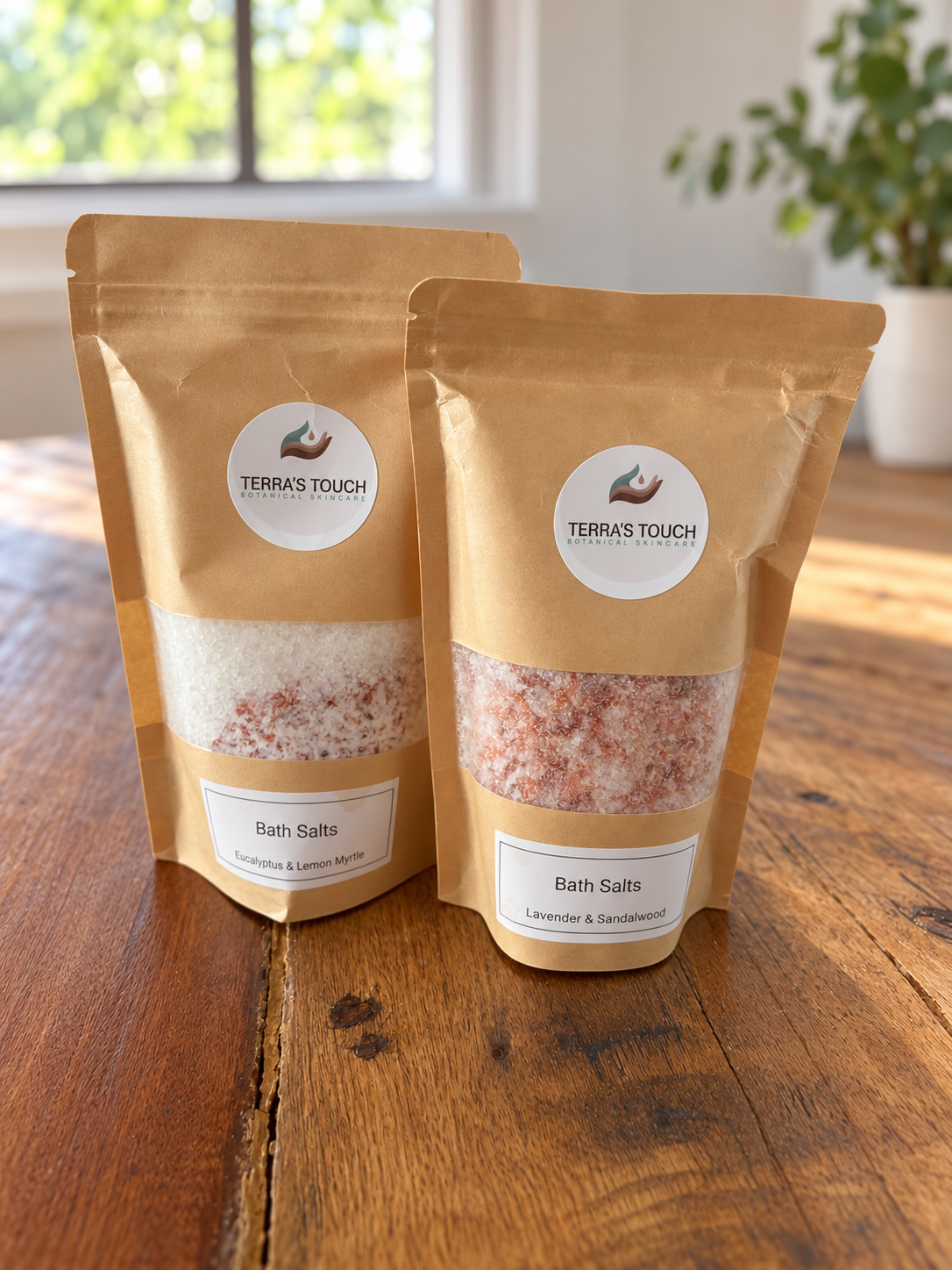 Handmade Aromatic Bath Salts 300g | Himalayan Pink & Epsom Salts | Essential Oil Bath Soak
