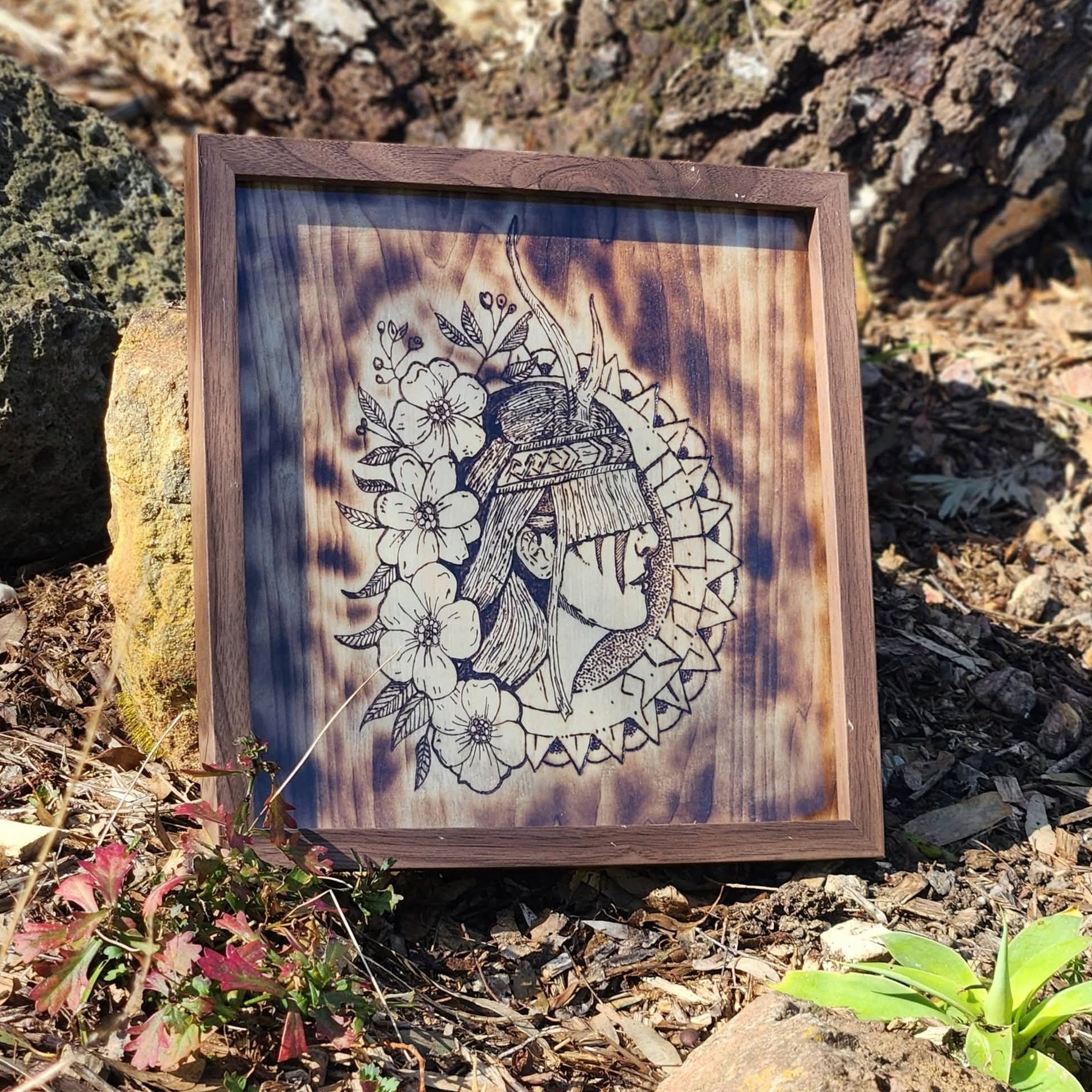 Heilung Norse Wood Burning Art