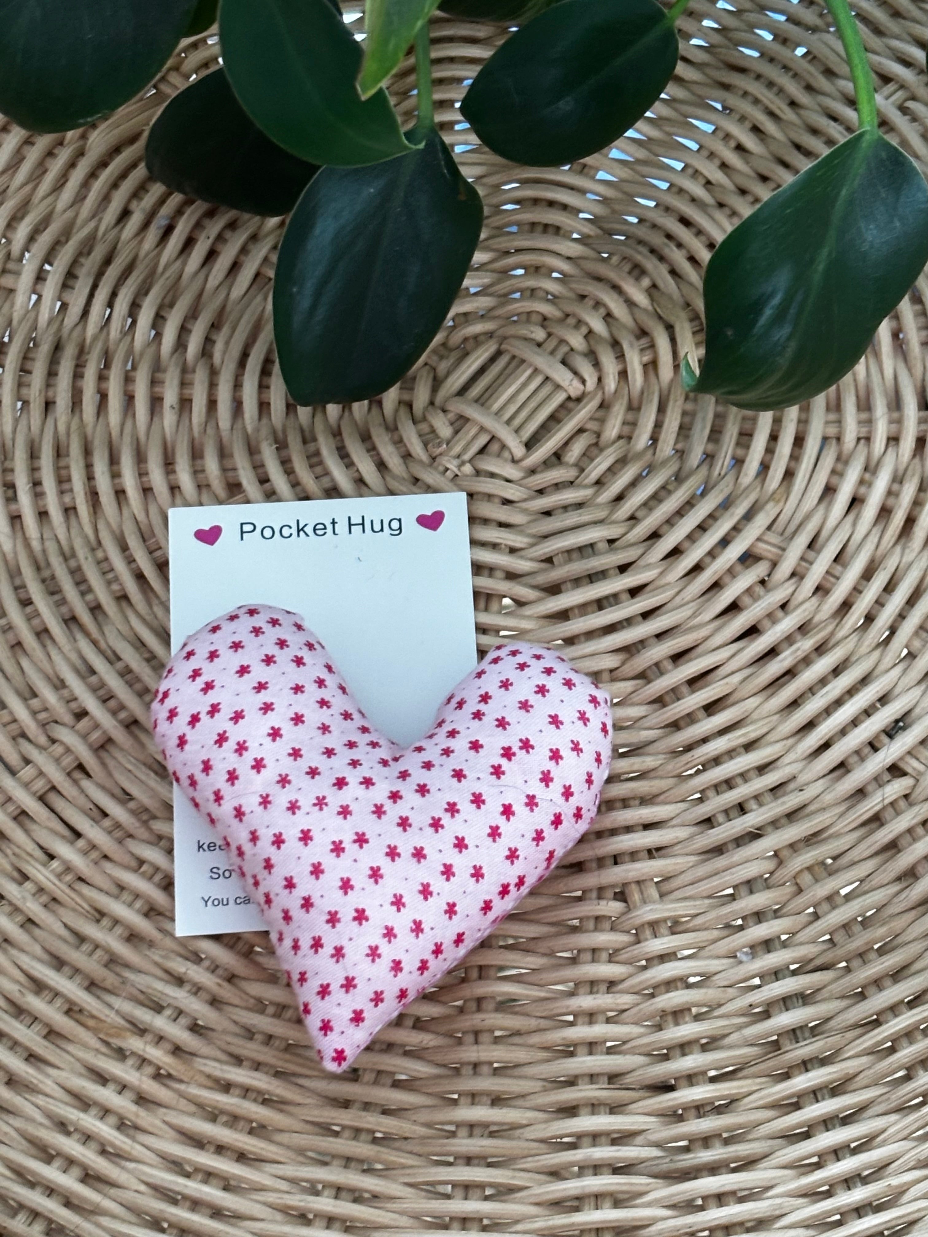 5 Pocket Hug Heart Keepsakes, Comfort Gift for Kids Friends & Loved Ones