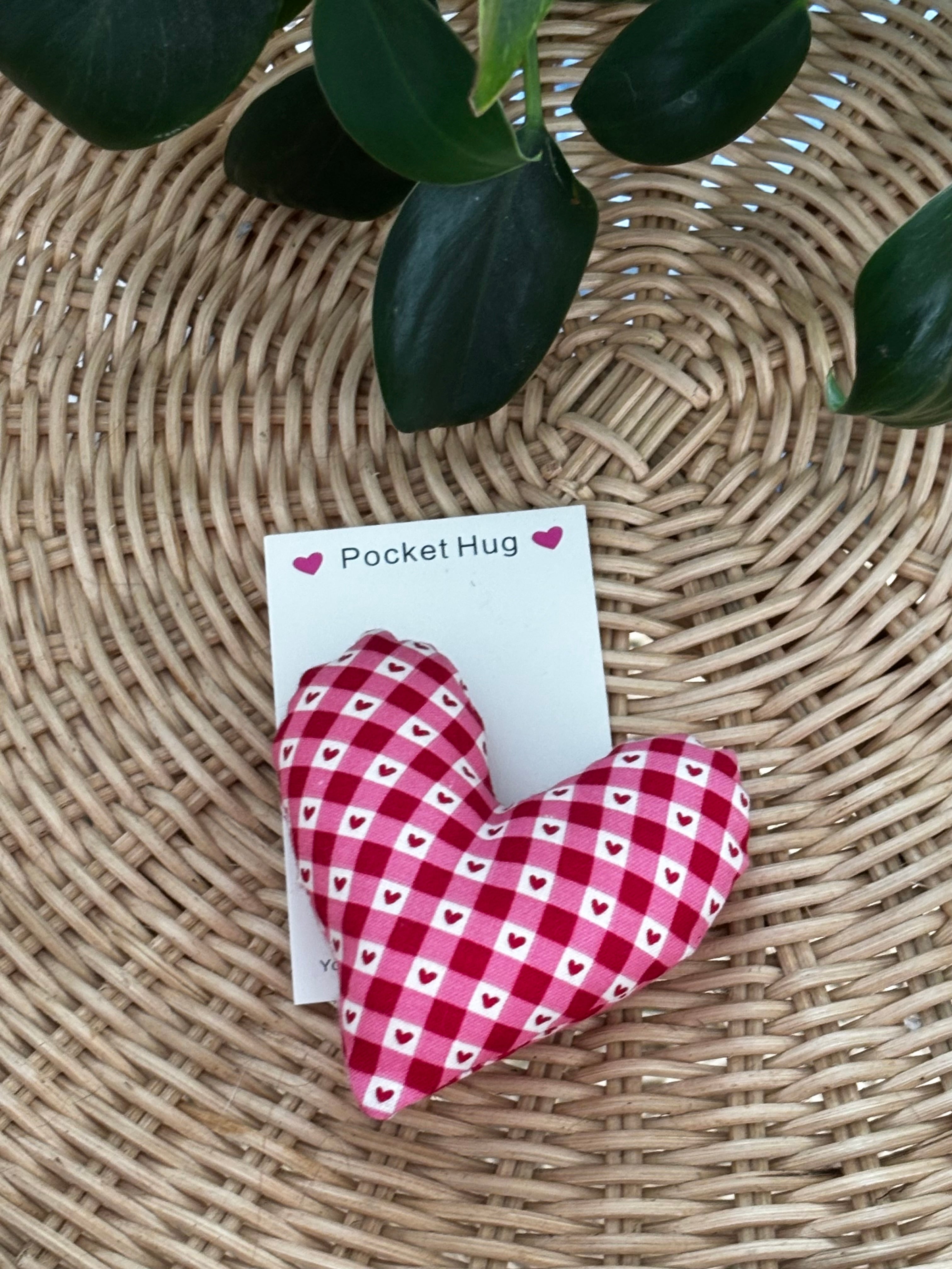 5 Pocket Hug Heart Keepsakes, Comfort Gift for Kids Friends & Loved Ones